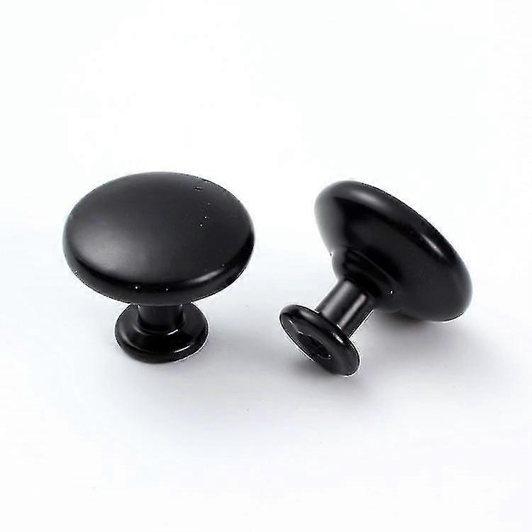 10pcs Black Furniture Knob Pull Drawer Door Knobs Round Cabinet Pulls Single Round Hole Drawer Knobs Kitchen Cabinets