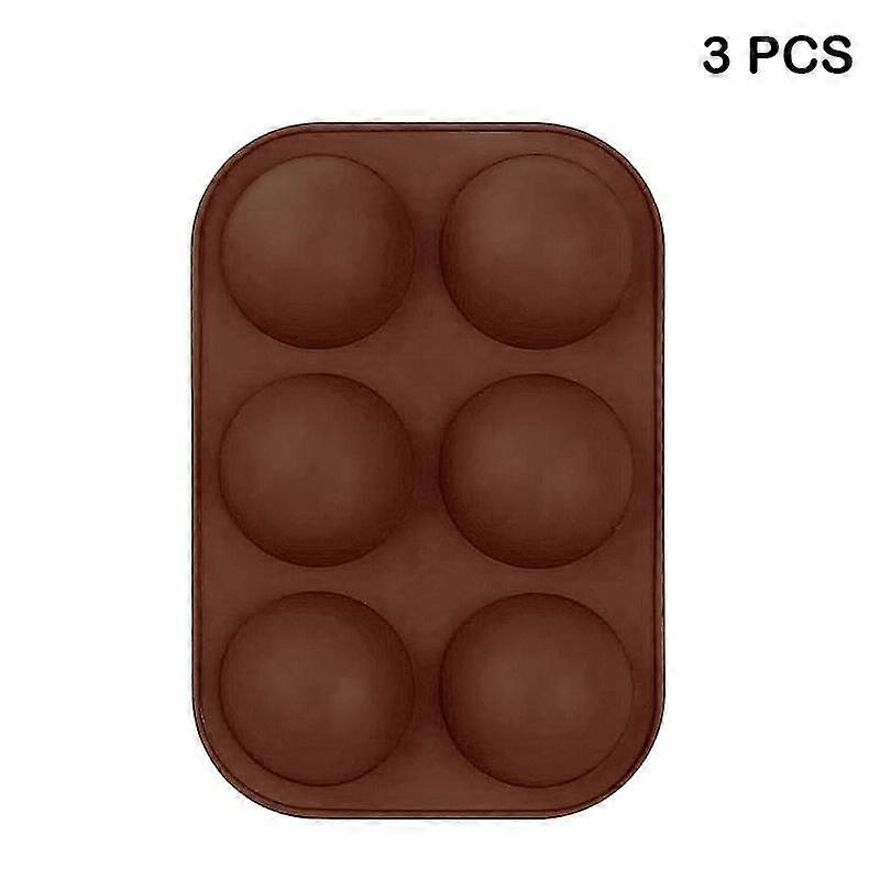 6 Holes Silicone Molds For Baking Half Circle Baking Mould Diy Craft  For Cake Muffin