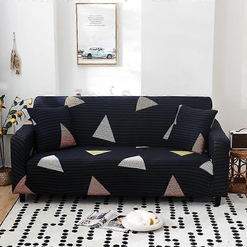 Stretch Sofa Cover Printed Couch Covers Armchair Slipcovers for Cushion Couches Sofas Elastic Universal Furniture Protector with 2 Pillowcase, Anti ca