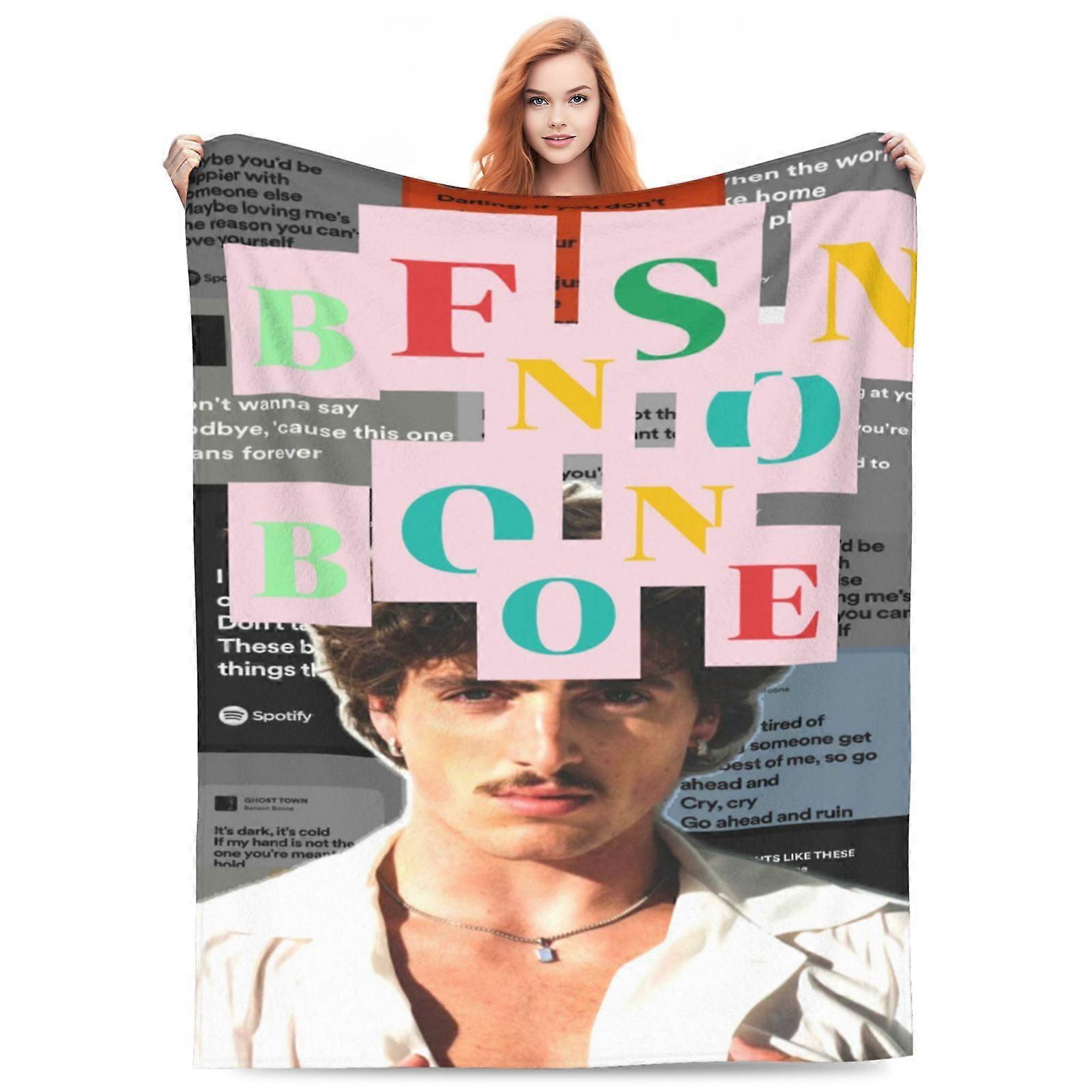 Benson Boone Blanket Soft Cozy Fleece Throw Blanket Plush Lightweight Warm Fuzzy Flannel Blankets and Throws for Couch Sofa B-KDE22863