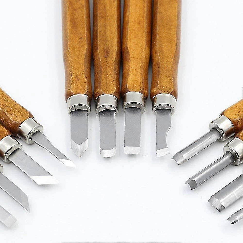 Wood Carving Tools Engraving Tools Professional Wood Carving Chisel 12 Pcs