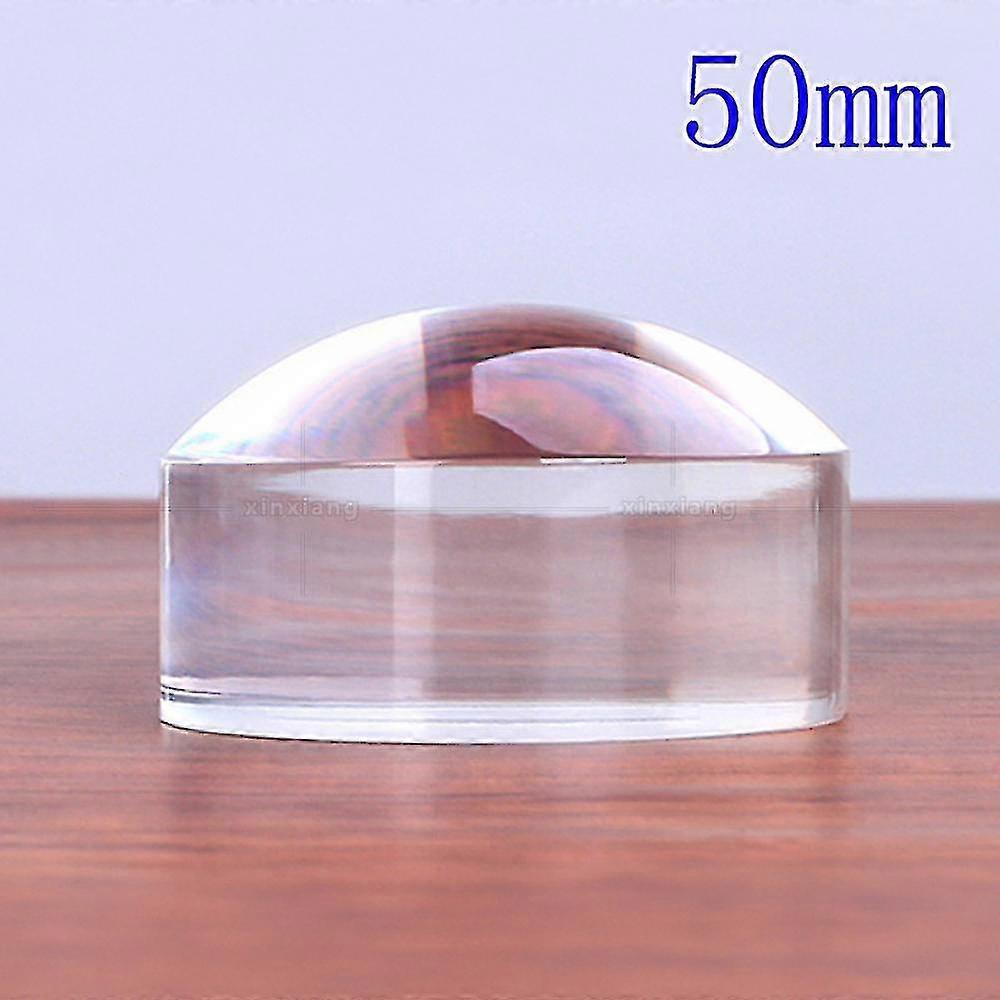 50mm Dome Magnifier 8x Optical Acrylic Hemisphere Reading Magnifier, Desktop Magnifier