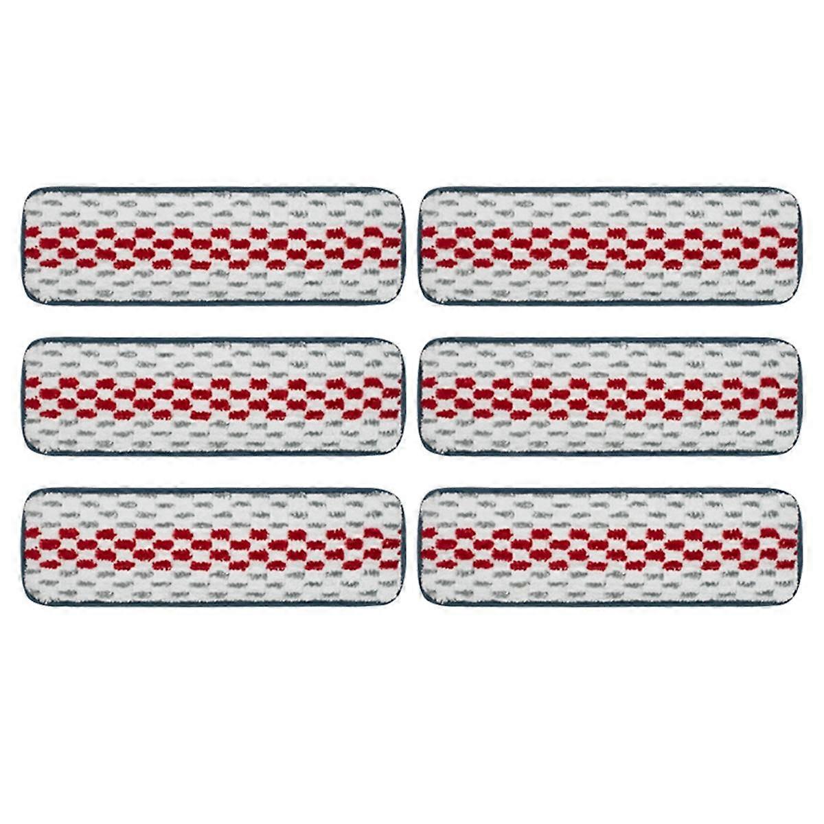 6PCS Reusable Mop Pads for PowerMop Replacement Microfibre Mop Thickened Pads Refills for Hardwood Floor-C