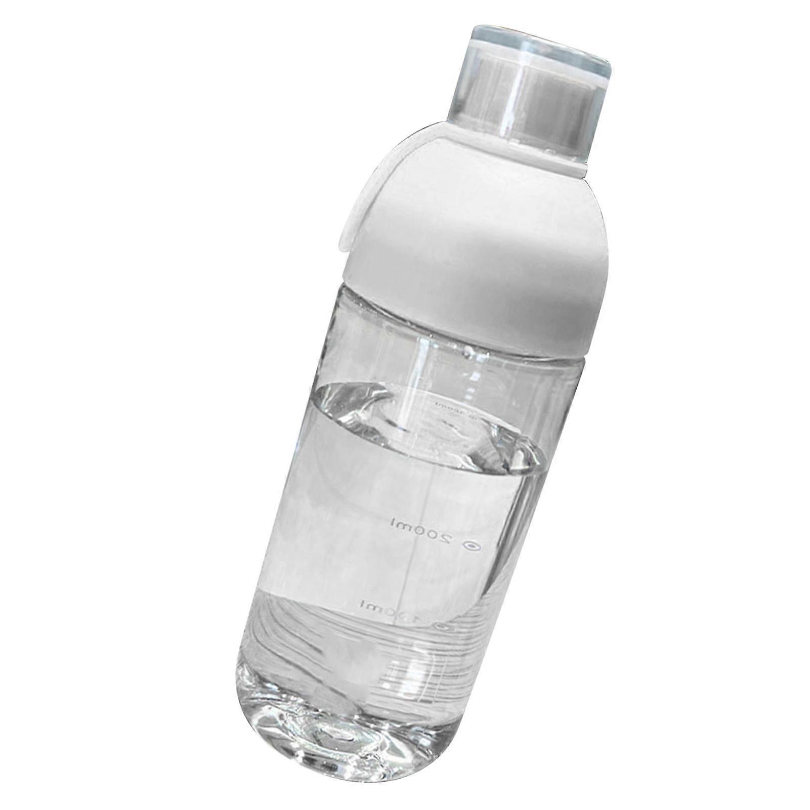 High Temperature Resistant Portable Handheld PC Water Cup with Scale Filter White