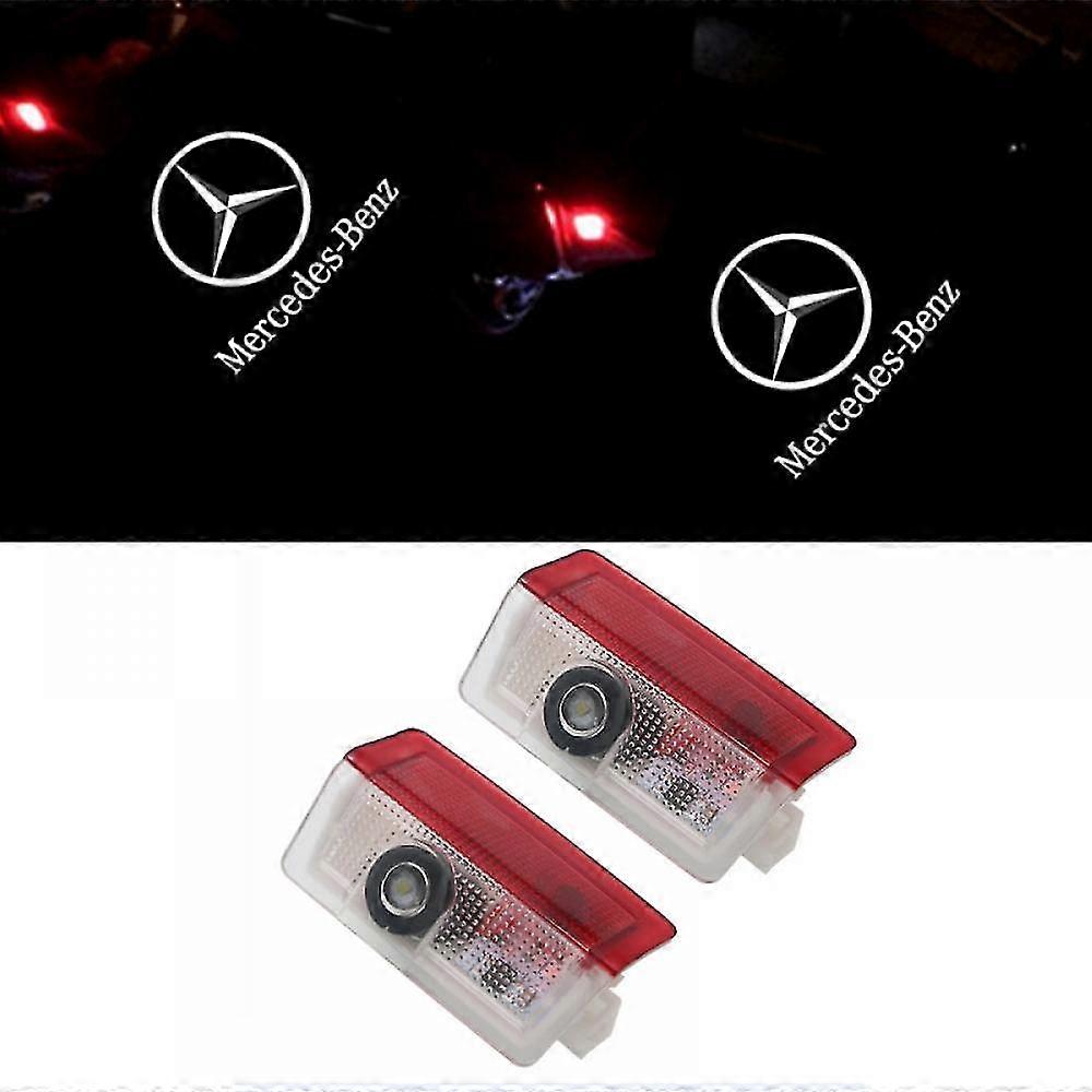 Mercedes-Benz Welcome Lights E-Class C-Class Gla Brabus Decoding Modified Car Door Laser Logo Projection Lamp - 2pcs