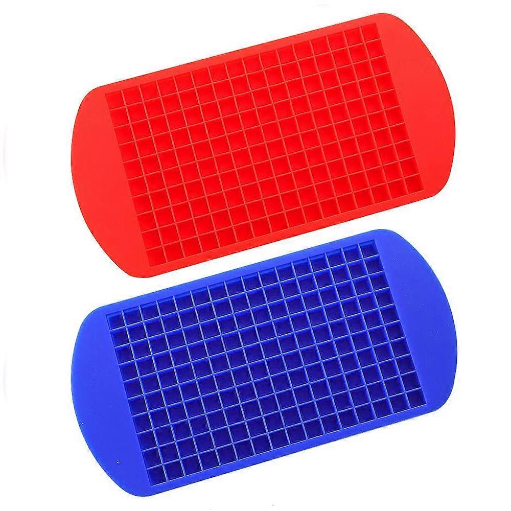Set of 2 Silicone Ice Cube Trays - Easy to Unmold, Perfect for Home, Kitchen, and Bar - Make Ice Cubes in Any Shape You Want