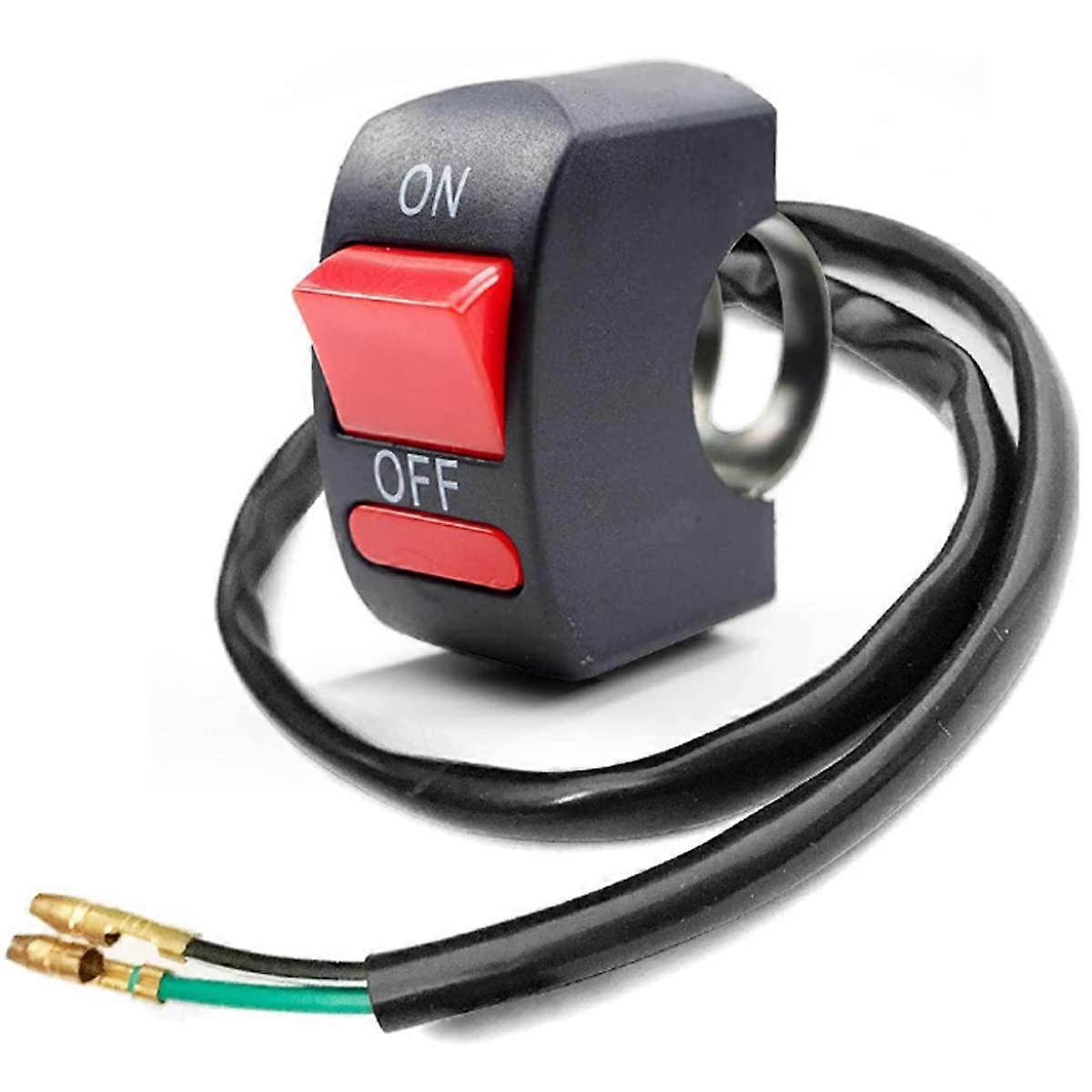 1 Piece Motorcycle Handlebar Switch On Off Push Button Bike Motorbike Tuning Part for U5 U7 U2 LED Headlight Scooter Electrombile