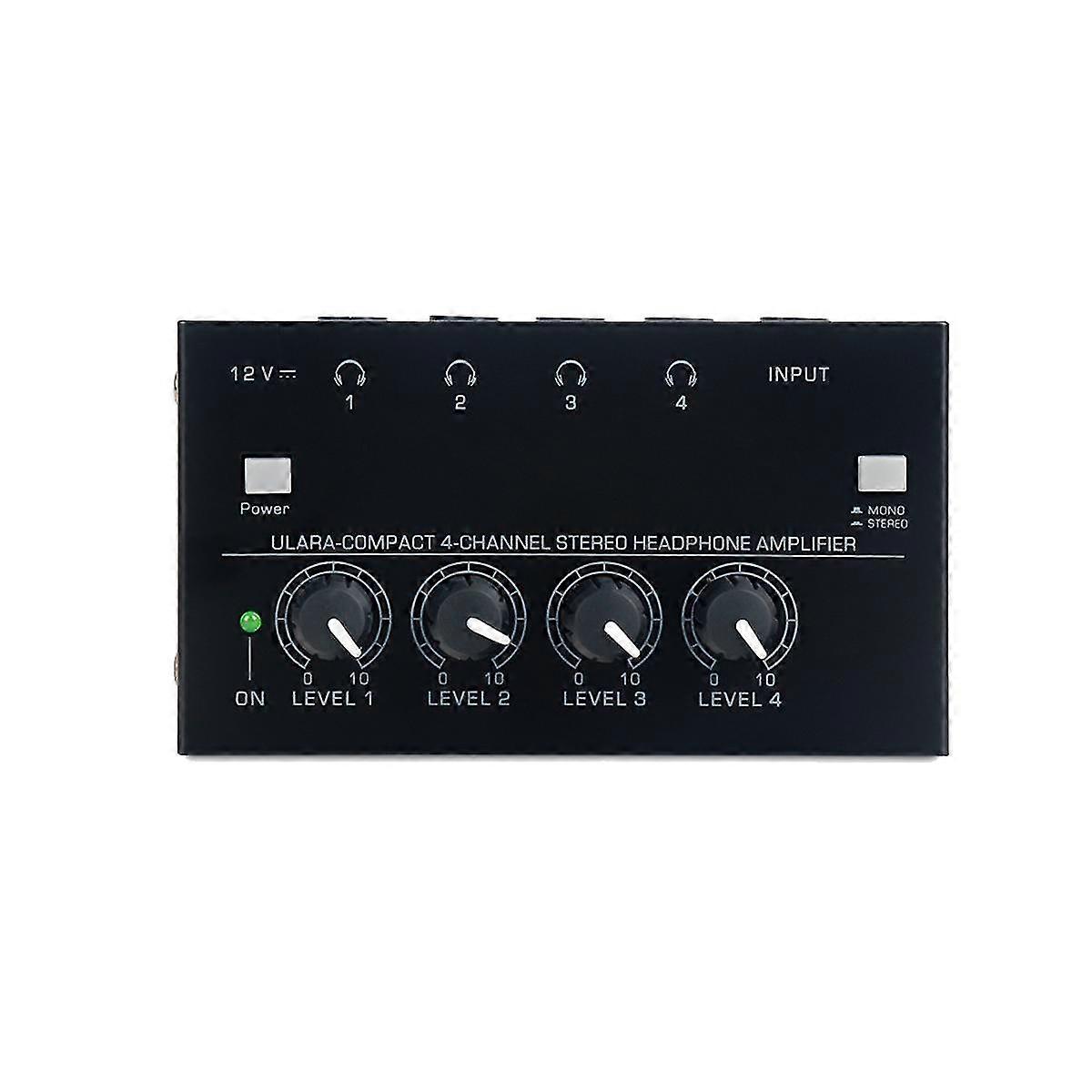 Headphone Amplifier Ha400 Ultra Compact 4 Channels Mini Audio Stereo Headphone Amplifier,eu Plug
