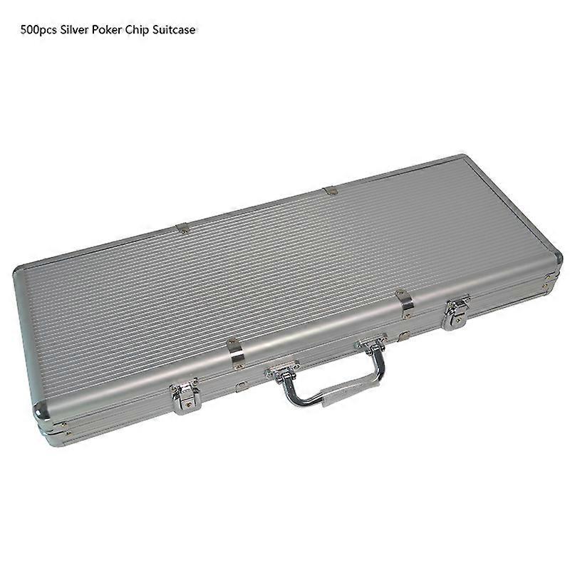 كازينو تكساس بوكر رقائق القضية الألومنيوم عالية السعة حقيبة بلاك جاك 100-500pcs رقاقة حاوية مربع أداة حالة السيارة كيت مربع