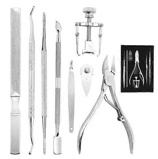 7pcs Ingrown Toenails Set, Premium Stainless Steel Manicure & Pedicure Set, Professional Nail Care Set, Toenail Tool Kit Ingrown Nail Clippers Kit