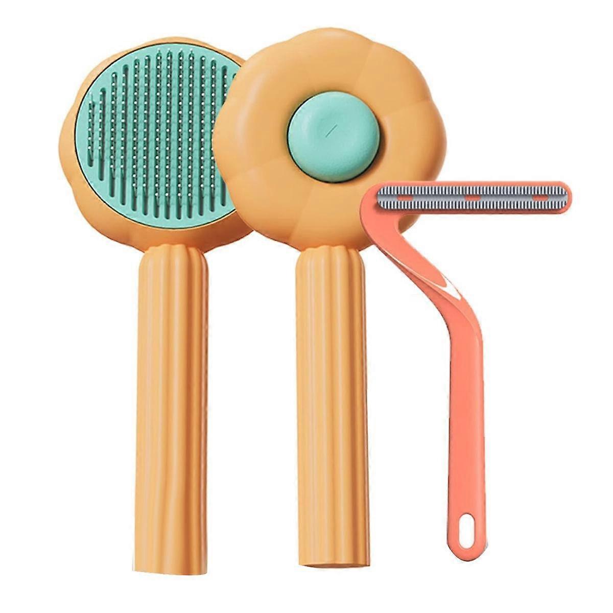 2Pcs Brush, Dog Brush, Brush for Short Haired Cats, Brushes for Long Haired Cats, Grooming Brush Or