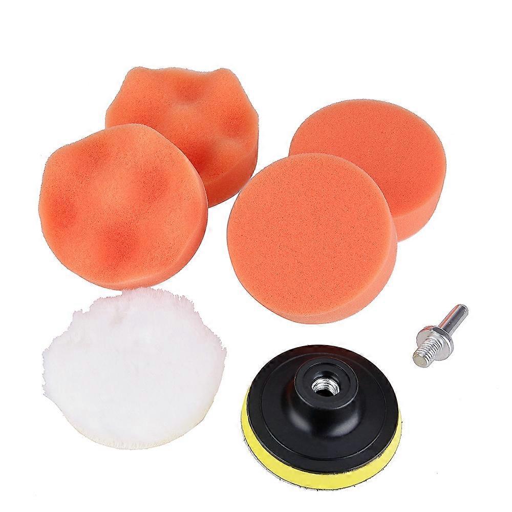 7 in 1 Buffing Pad Set Thread for Car Polisher, Size: 4 inch