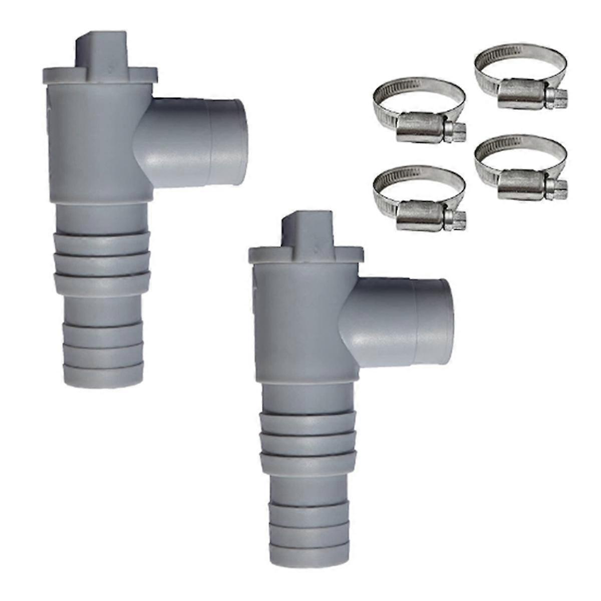 PVC Pool Hose Adapter 32mm Pool On/Off Plunger Valve Leak Proof Sealed Replacement for Outdoor Equipment Parts