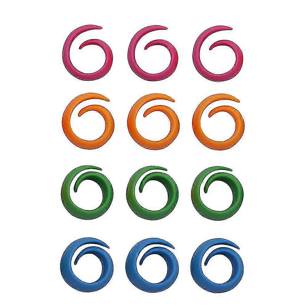 12pcs Anti-wire Head Drop Bobbin Fixed Clip Silicone Thread Spool Huggers Banmo