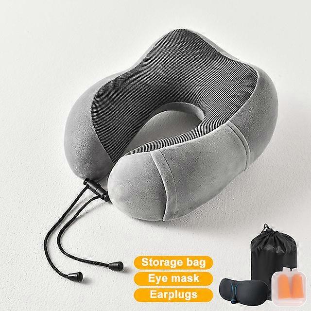 Travel Pillows Airplanes Inflatable memory foam Travel Pillows Neck Travel Pillows U-Shape Automatic Inflatable Cervical Vertebr Travel Pillows