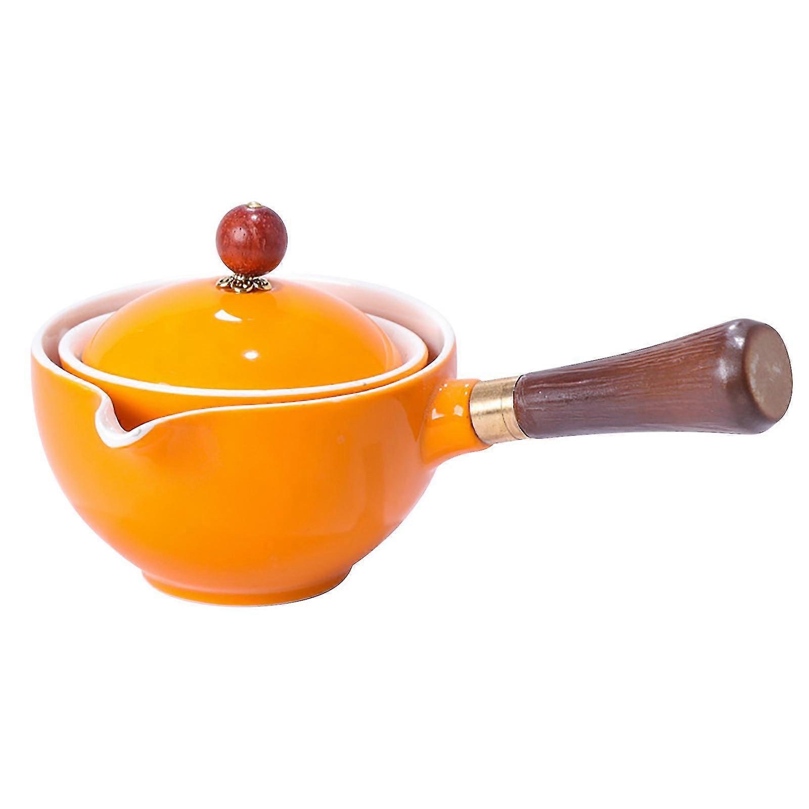 Creative 360 Degree Rotating Tea Set Well Off Teapot Cradle Type Semi Automatic Kung Fu Tea Set Household