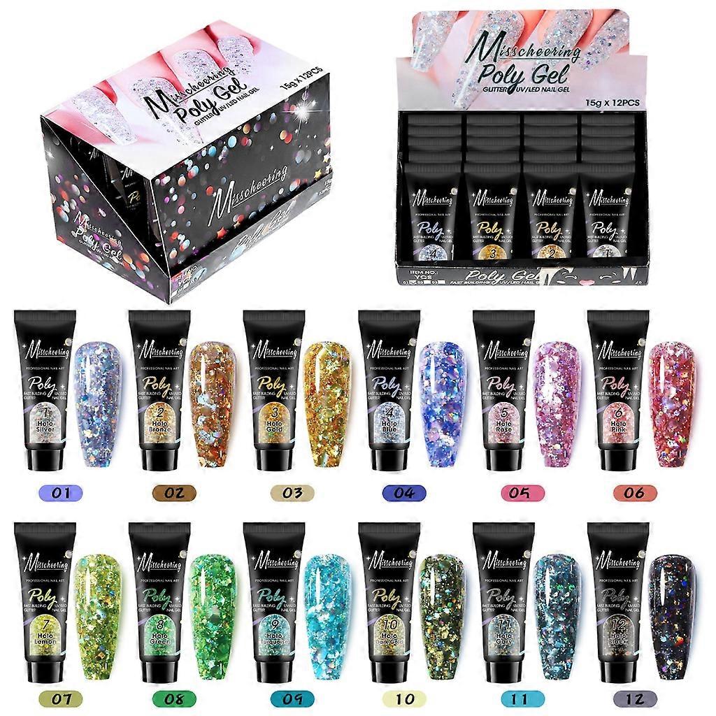 15ml Poly Gel Nail Extension Crystal Builder Vernis Semi Vernis Permanent