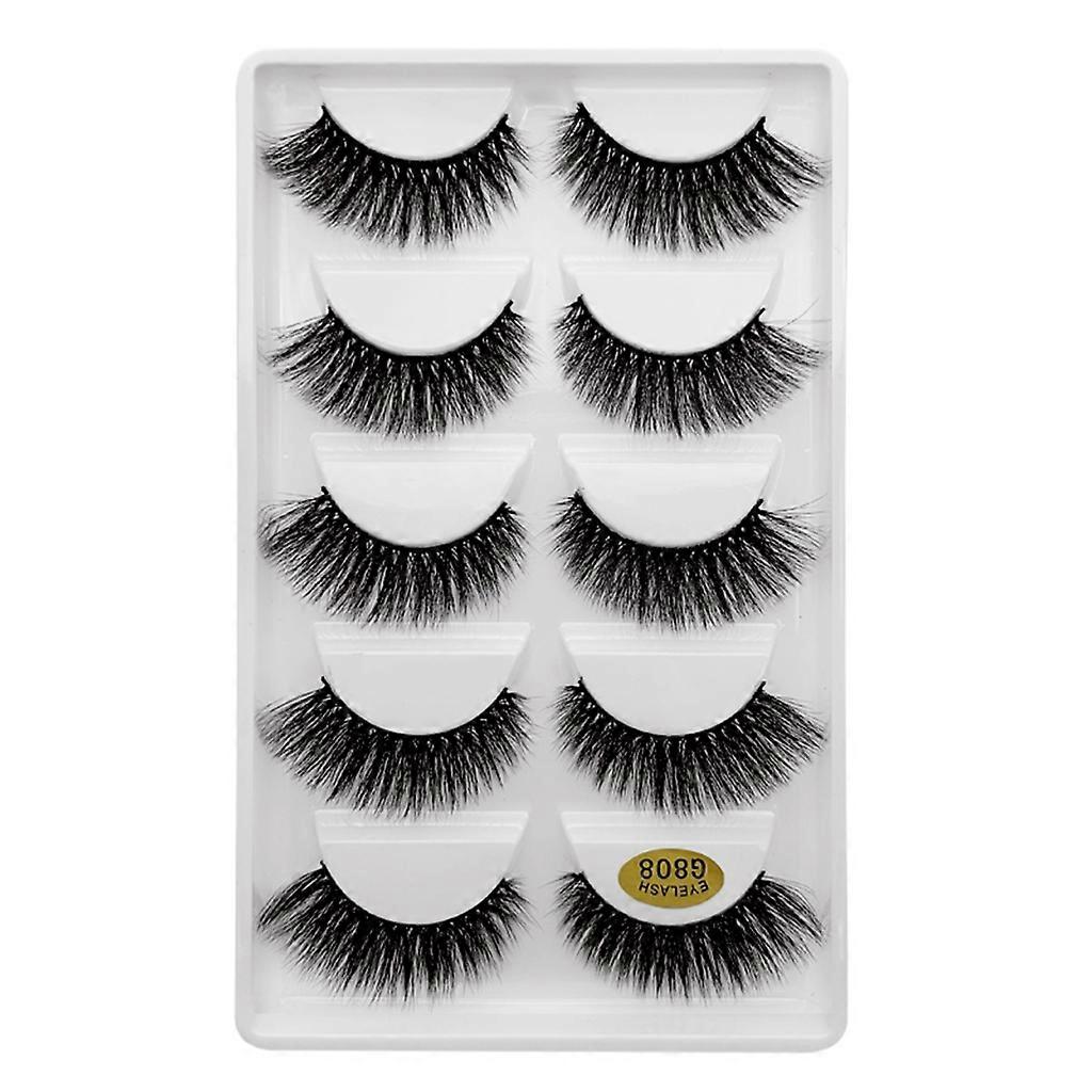 5Fluffy-Lashes 3d Mink Lashes Long Thick Natural False Eyelashes Makeup Mink