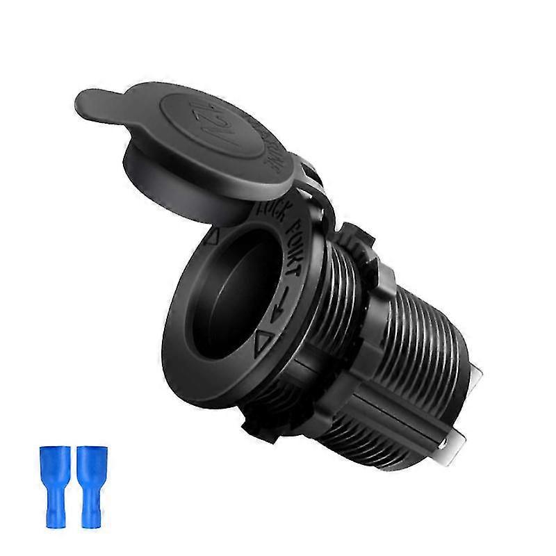 Cigarette Lighter Socket Car Marine Motorcycle ATV RV Lighter Socket Power Outlet Socket Receptacle 12V-36V Waterproof Plug