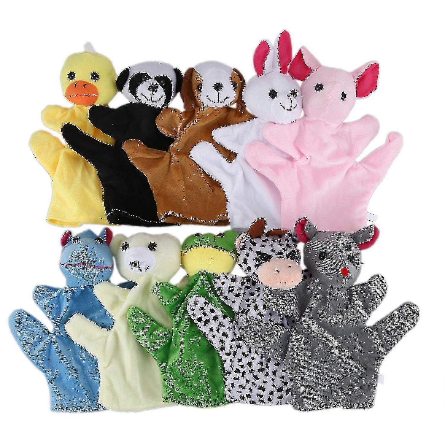 Cute Animal Hand Puppets Toys Set For Kids Children, Set Of 10