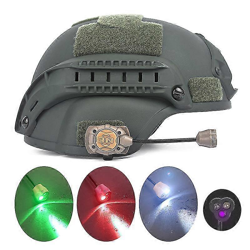 Tactical MPLS Helmet Rail Light – LED Headlamp With IR Mode, 4-6 Lights, Lightweight