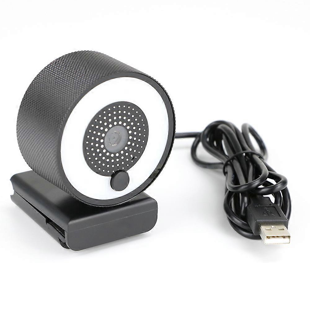 Web Camera 1080P 60fps Autofocus Ring Lamp Beautify Lighting Dimmable With Microphone For PC Video Live Broadcast Game Live Chat