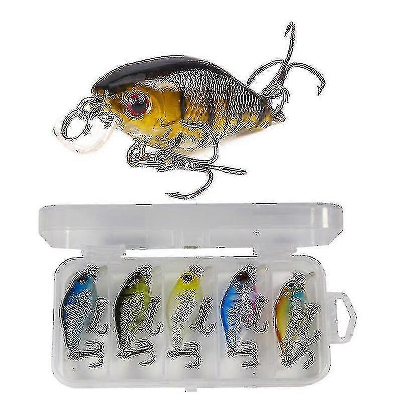 Hmwy-5 Pcs/セット6cmハードベイトスピニングジギング釣りルアー