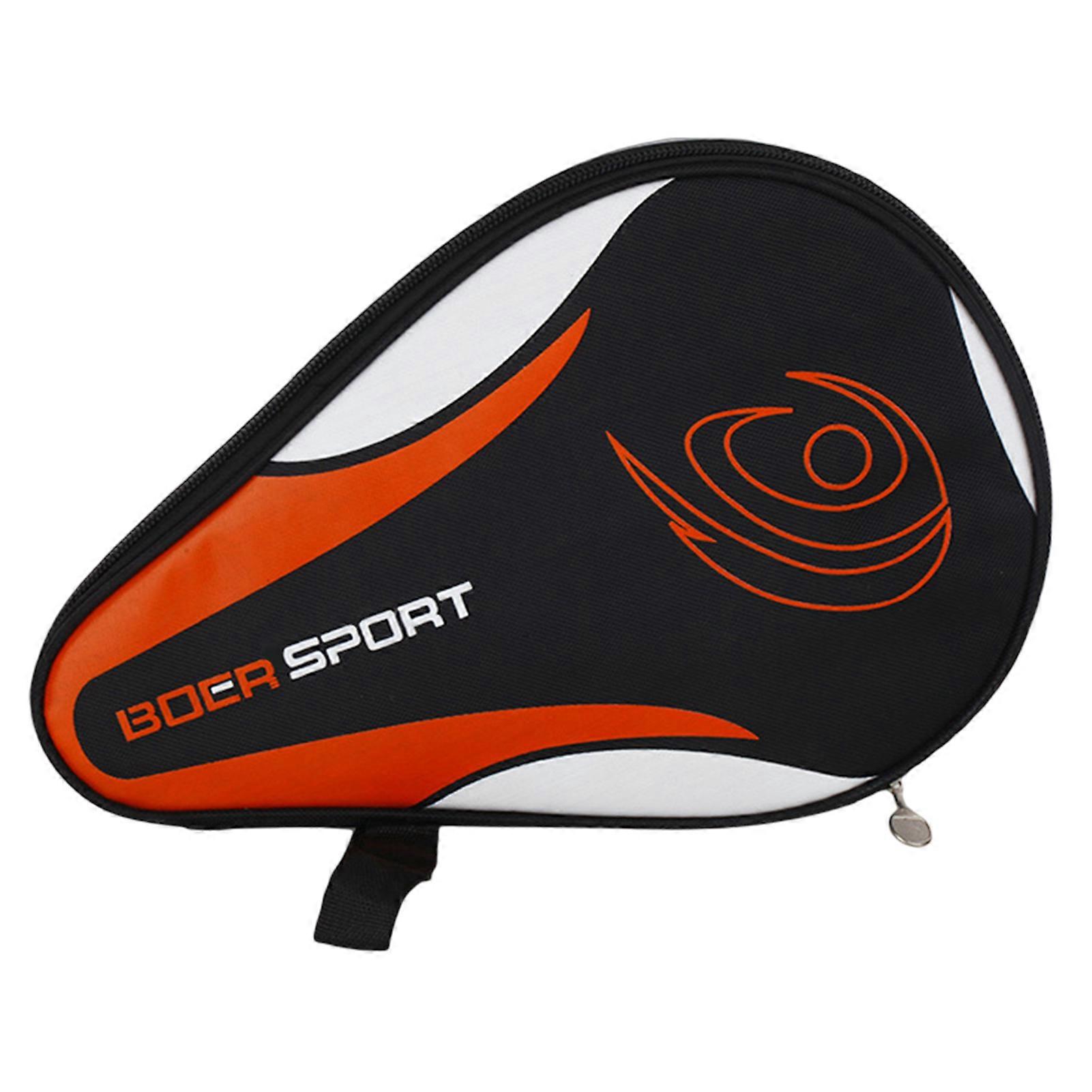 Table Tennis Bag with Smooth Zipper Wrist Strap Dustproof Waterproof Easy to Clean Professional Oxford Cloth Table Tennis Racket Case Ping Pong Paddle