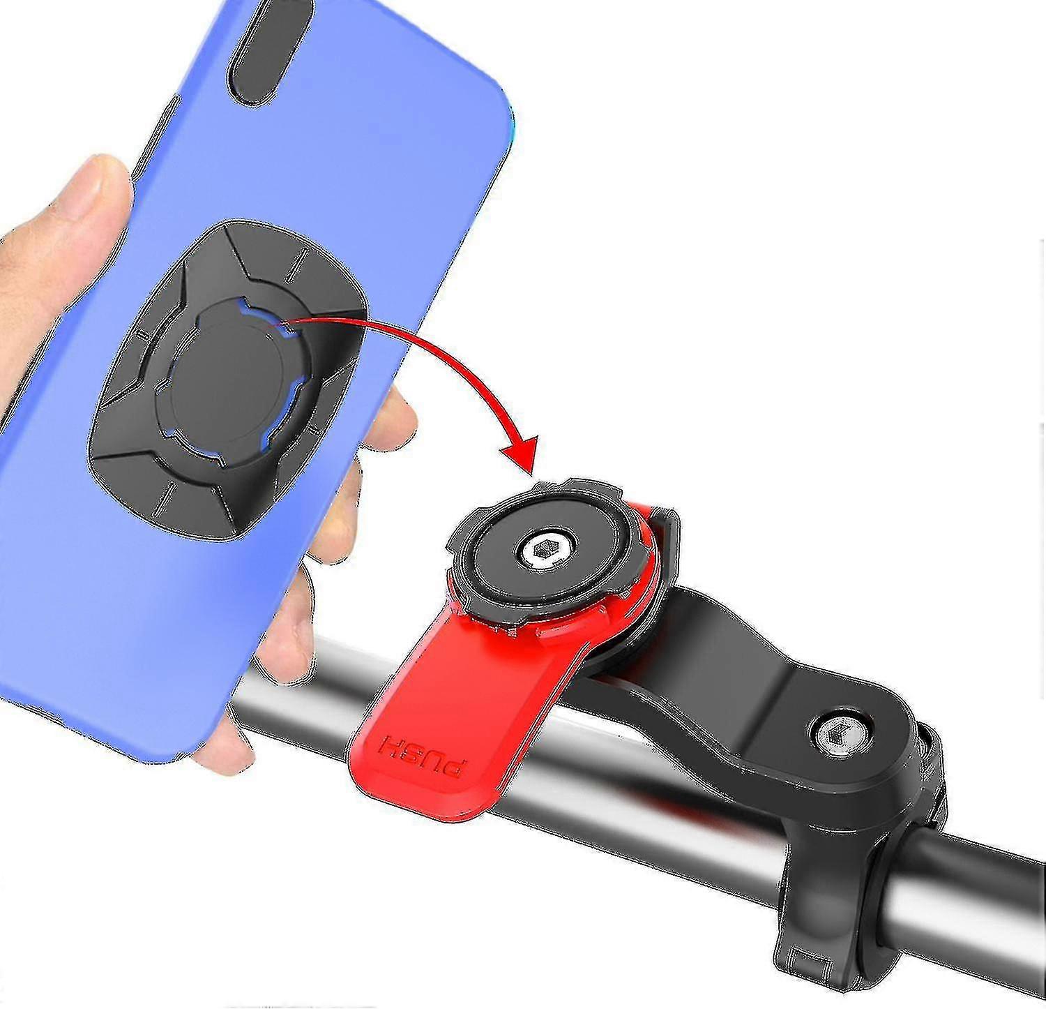 電話ホルダークワッドロックアウトフロントバイクバイクマウンテンサイクリングホルダー