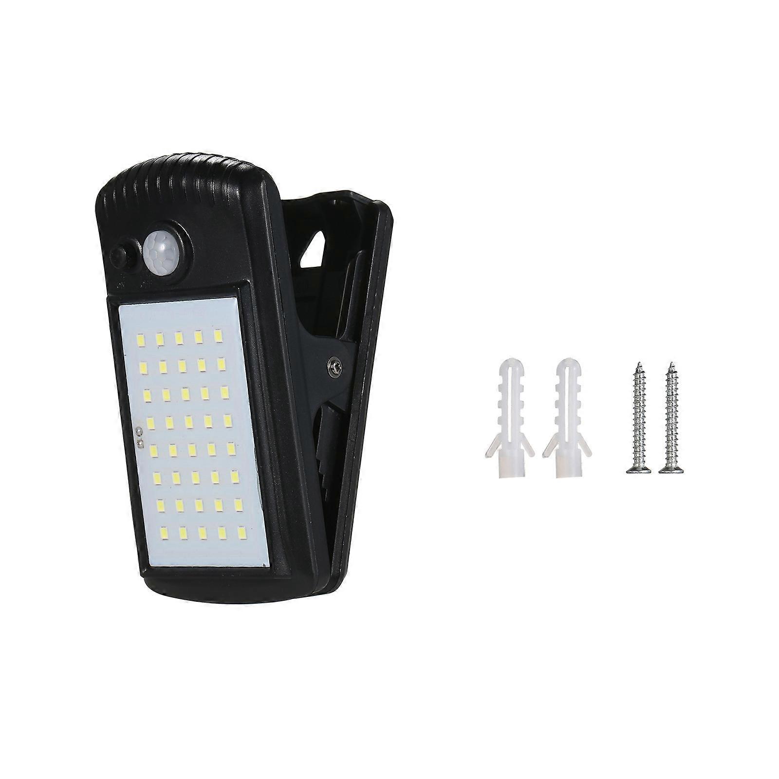 2023 New Solar Lights Outdoor Clip Motion Sensor Lights 3 Modes 3 Mounting Ways IP65 Waterproof Wireless Security Light for Fence, Deck, Wall, Garage,