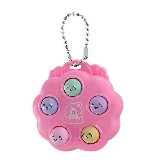 Mini Handheld Hamster Game Fidget Machine Super Cute Creative Bag Key Pendant Fingertip Decompression Toy