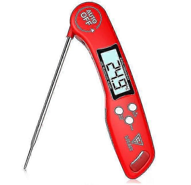 Meat Thermometer, Instant Read Cooking Thermometer, Digital Food Thermometer, Backlight Lcd Screen Foldable Long Probe & Auto On/off, Perfect For Kitc