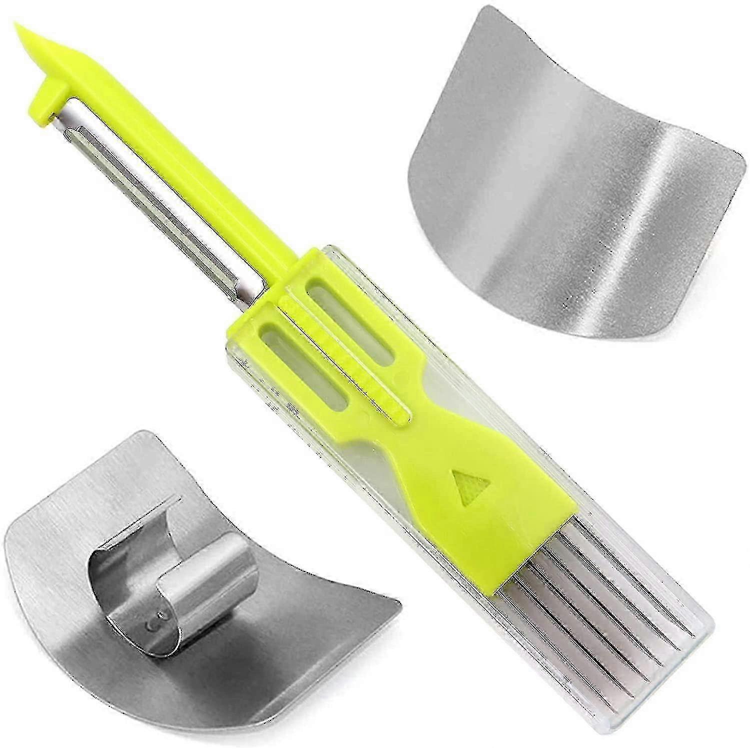 Finger Guard For Cutting - Stainless Steel Kitchen Tool