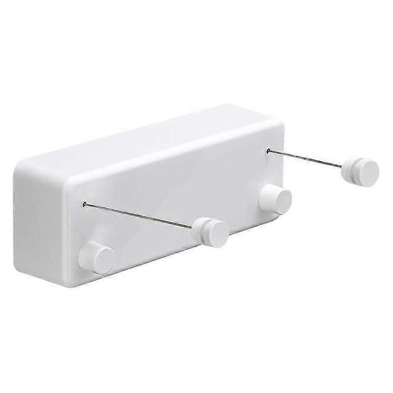 Retractable Clothesline(With Adjustable Stainless Steel Double Rope),Wall Mounted ,13.8 Feets Cloth