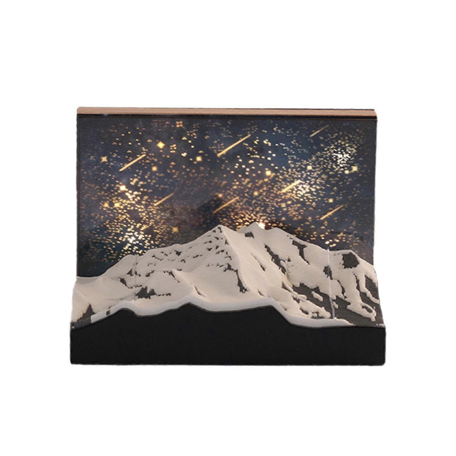 3D Paper Memo Pad DIY Calendar Desktop Decoration Notes Art Craft for Office No calendar