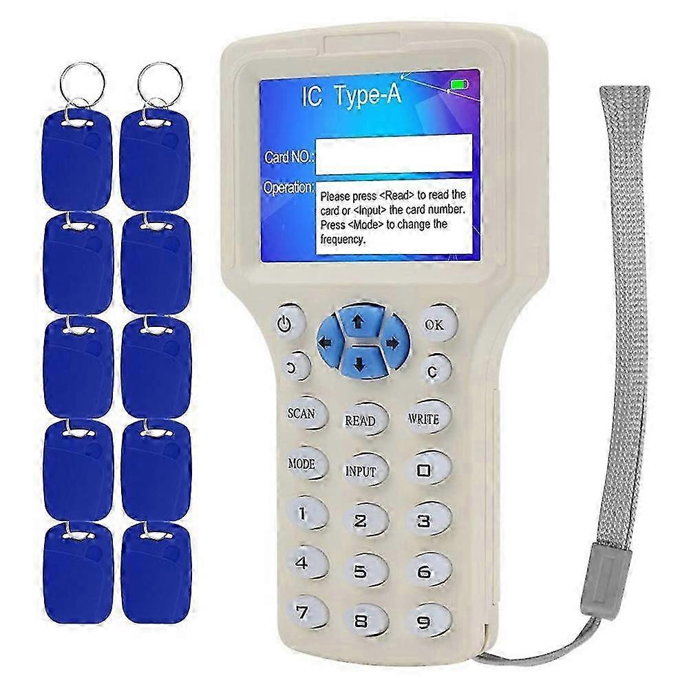Handheld Usb Rfid Id Ic Card Writer With Full Decoding Function. Includes 10 Piece 2-in-1 Dual Freq