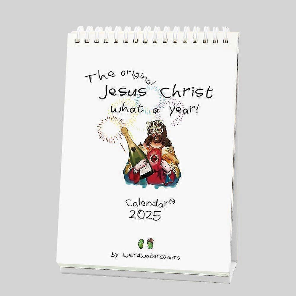 2025 Jesus desk calendar, fun calendar, new year desk time manager