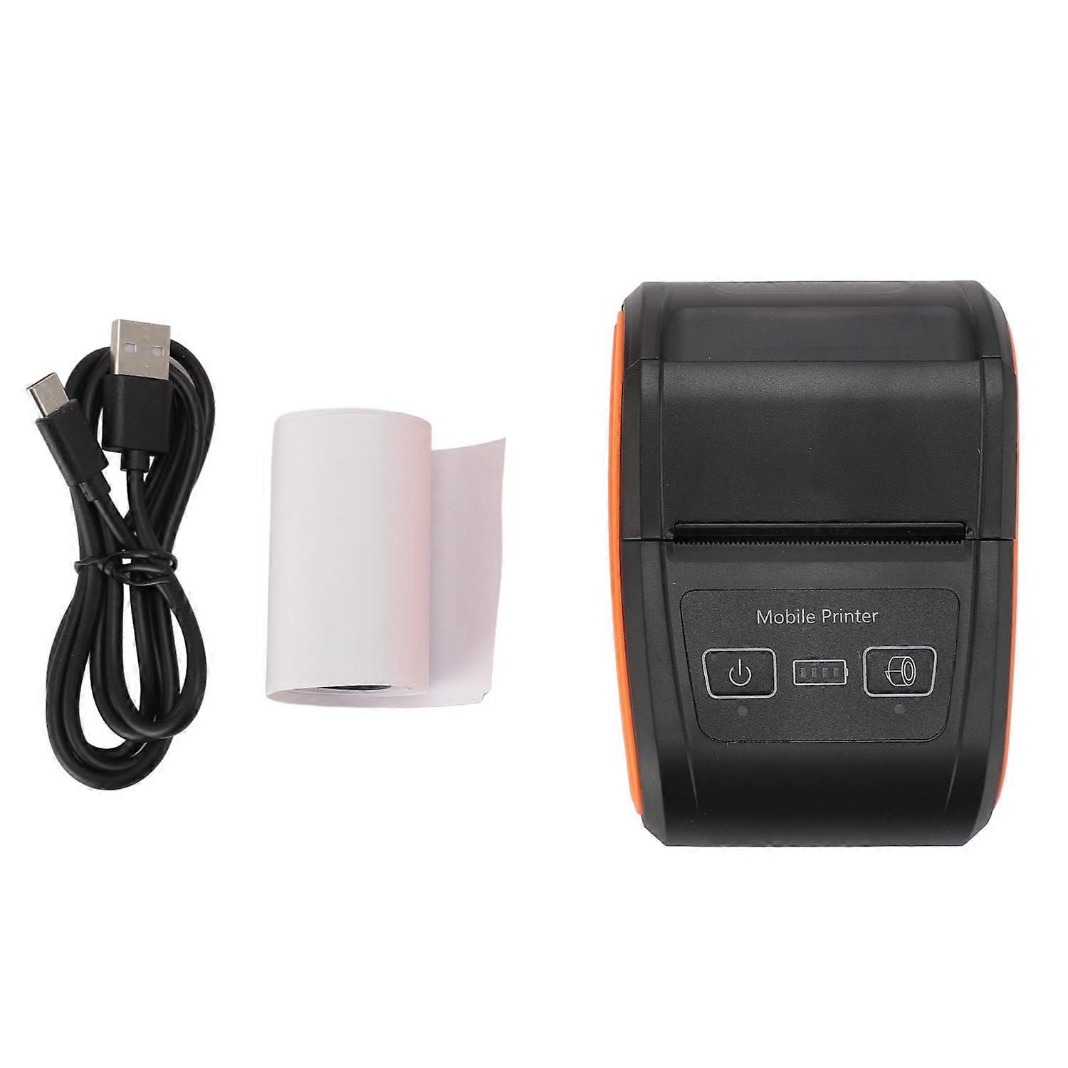 Thermal Receipt Printer USB Mini Portable Bluetooth HD Printing for POS Office Electronics 