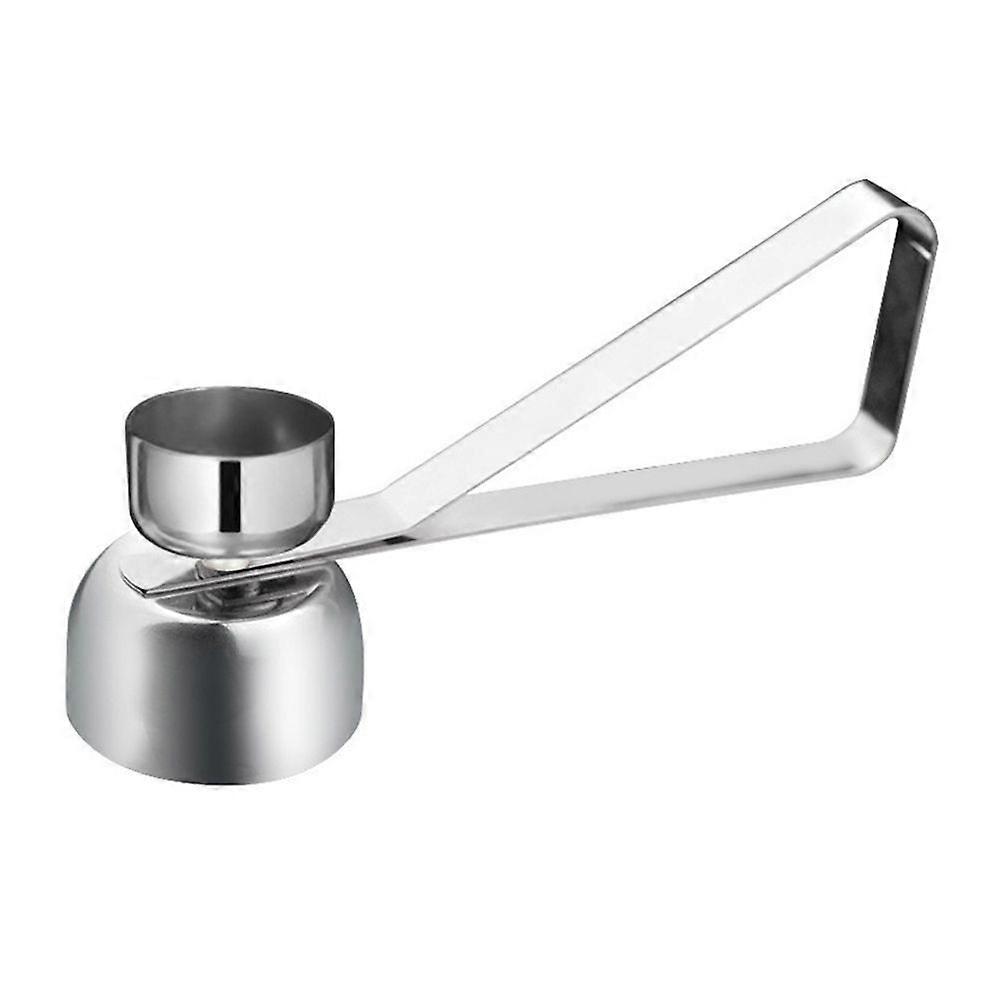 1/2Pcs Stainless Steel Eggshell Cracker Tool Easy Egg Breaking Gadget Opener Separator Kitchen Egg Topper for Custards Puddings Cakes