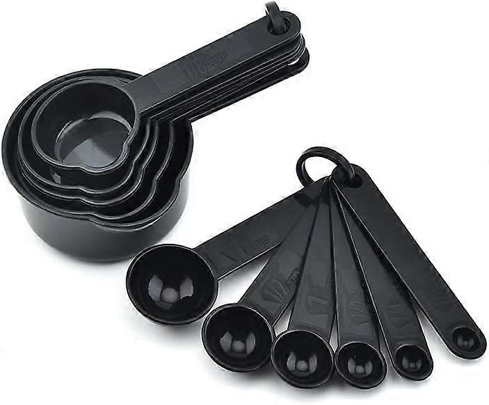 Measuring Cups and Spoons Set Plastic Material Essential Kitchen Tool for Cooking