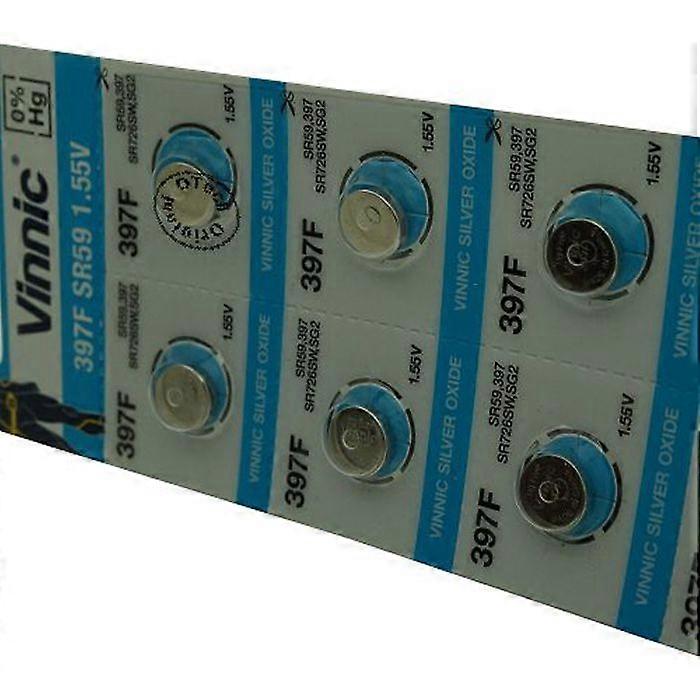 Pack of 10 Vinnic batteries for MAXELL LR59