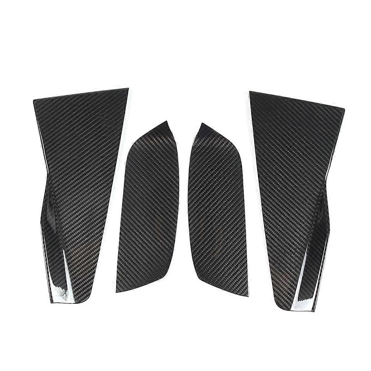 For 5 Series G60 2024 Deluxe Edition Real Carbon Fiber Car Front Bumper Decorative Cover Trim Exter