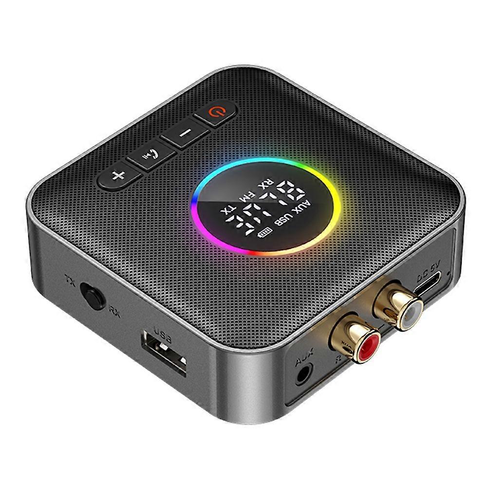 Type A OMS-M10 Bluetooth 5.4 Transmitter FM Audio Bluetooth Receiver Adapter Support U Disk Music