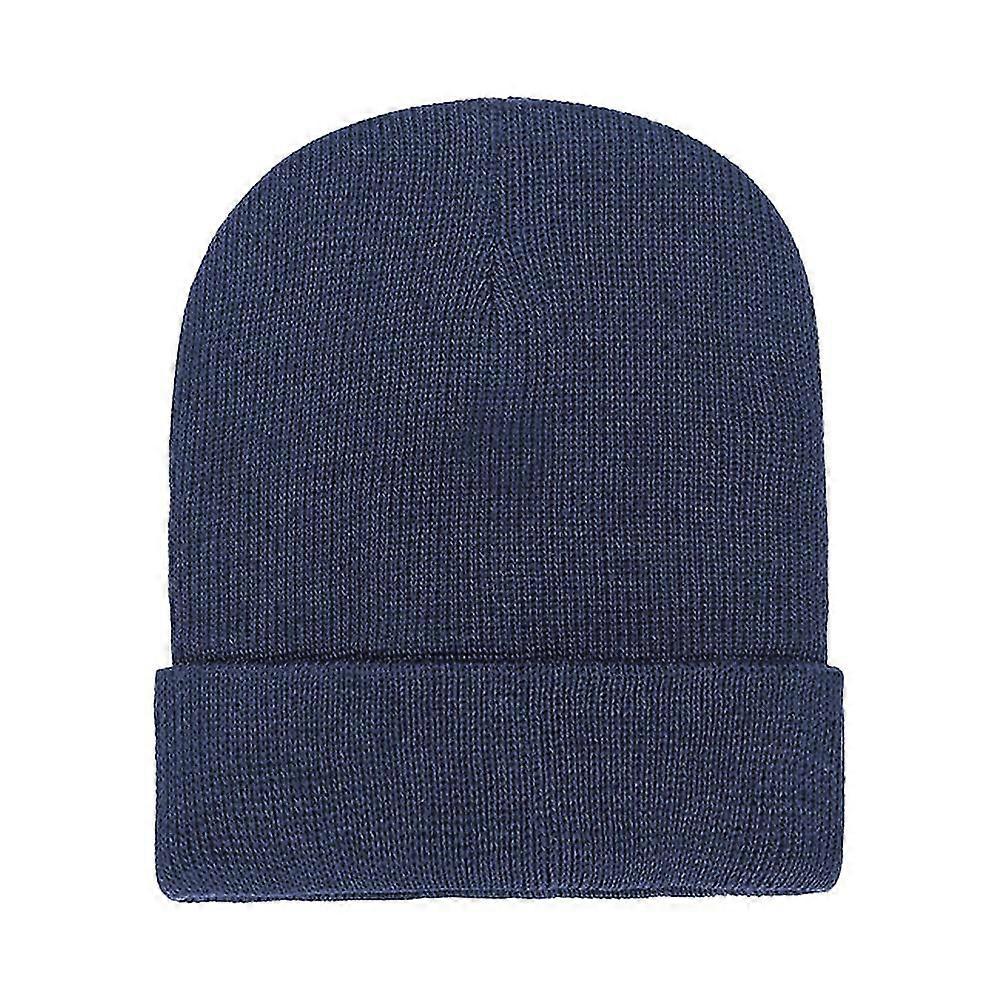 Knit Cuffed Skull Cap For Warmth And Comfort