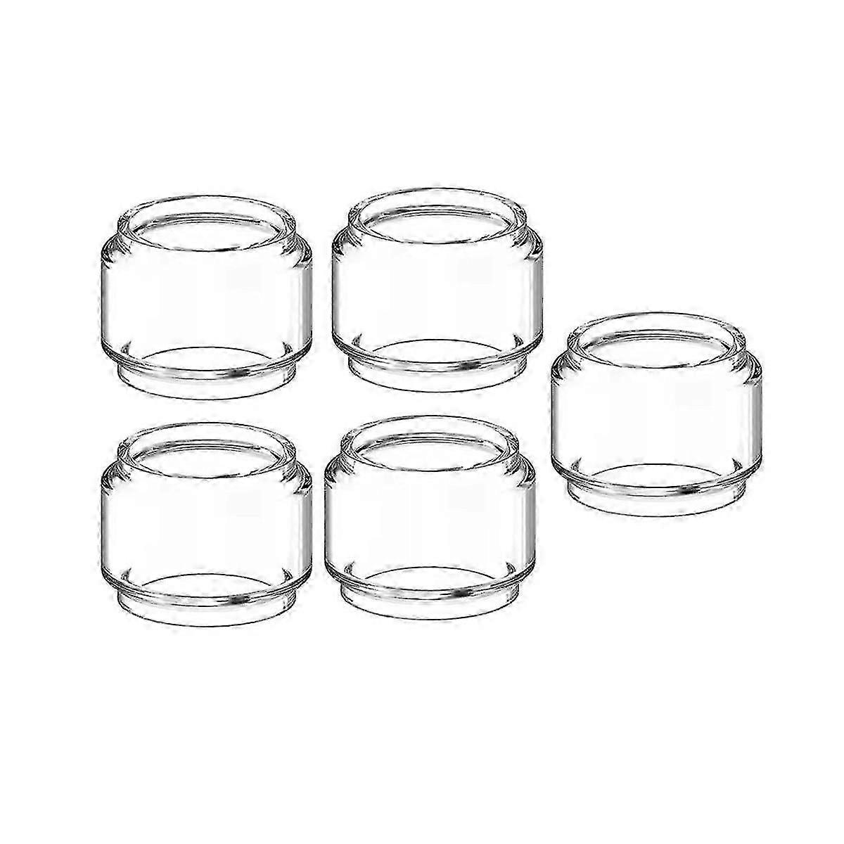 5 Lampadine Serbatoio Pyrex in Vetro di Ricambio per GeekVape Zeus Sub Ohm / Zeus X RTA 4.5Ml (Trasparente)