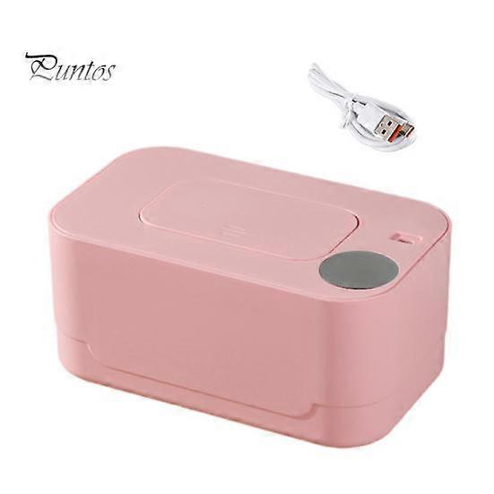 Baby Wipe Warmer Portable Temperature Adjustable USB Powered Large Capacity Wet Tissue Dispenser Heater