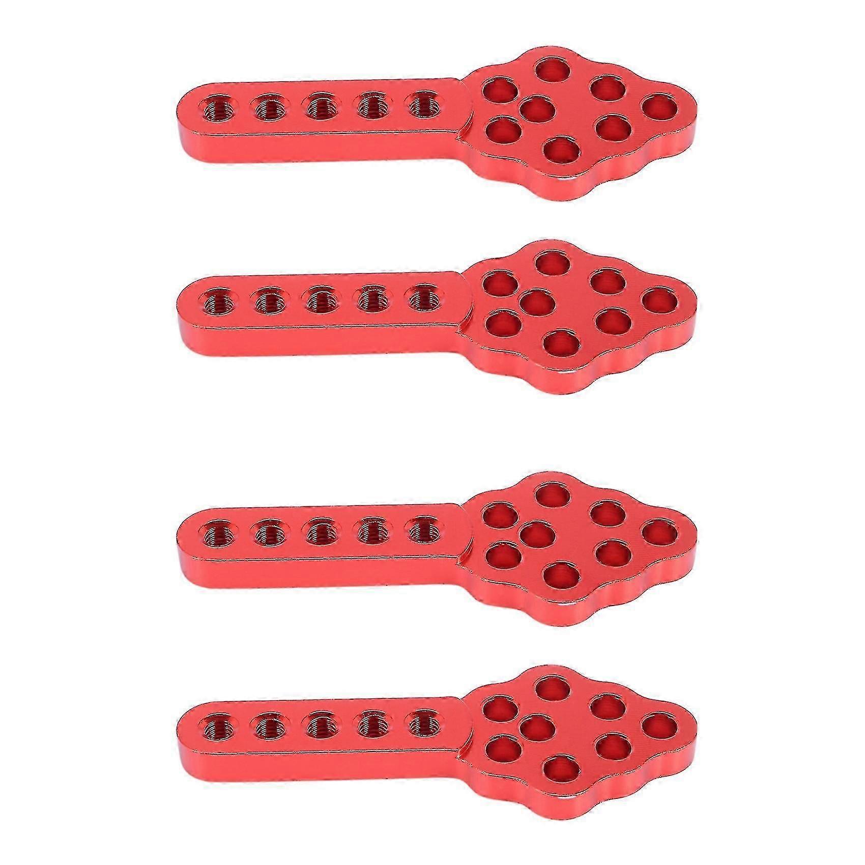 4pcs Metal Shock Absorber Mount For Rc Crawler Car Axial Scx10,red