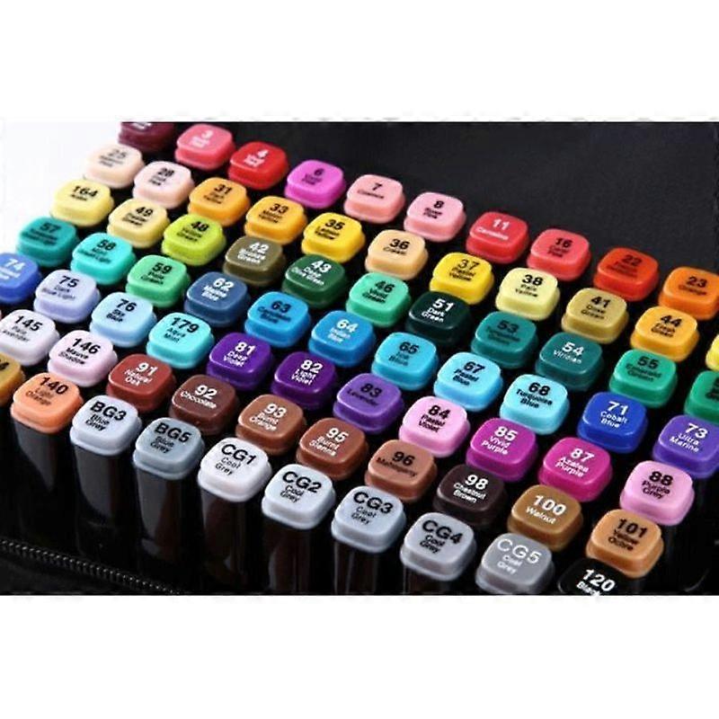 80 Colors Alcohol Markers Dual Tip Permanent Markers Animation Art Sketch Marker