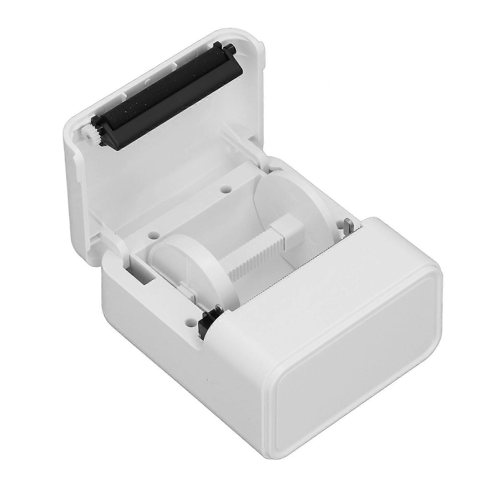 Thermal Label Printer BT 203dpi Portable Mini Label Printer for Date Ingredient Name Small Business White 