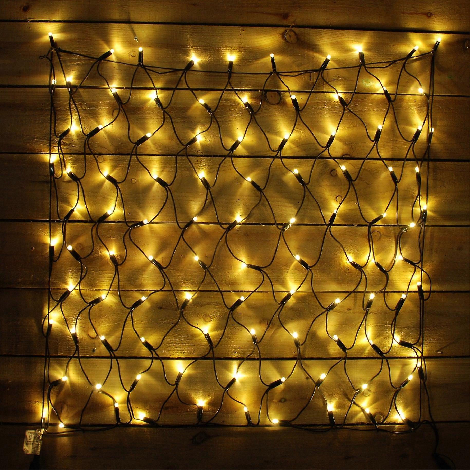 100 Warm White Led Connectable Net Lights